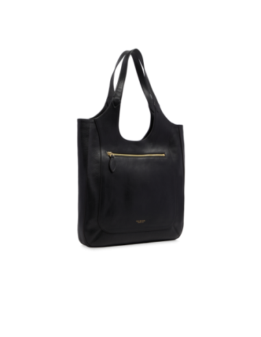 Borsa hobo in pelle con grana The Bridge Luce Soft – Nero/Oro - foto 2