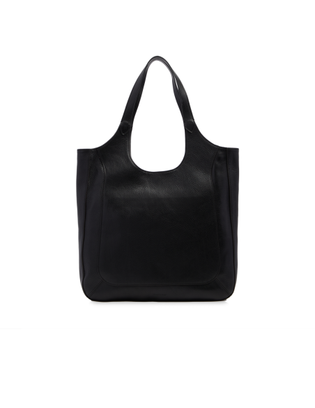 Borsa hobo in pelle con grana The Bridge Luce Soft – Nero/Oro - foto 3