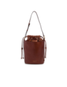 Borsa secchiello in pelle con sacca interna The Bridge Luce Soft – Marrone/Oro