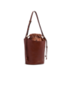 Borsa secchiello in pelle con sacca interna The Bridge Luce Soft – Marrone/Oro