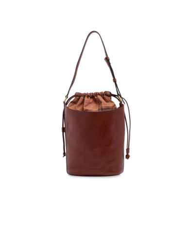 Borsa secchiello in pelle con sacca interna The Bridge Luce Soft – Marrone/Oro - foto 3