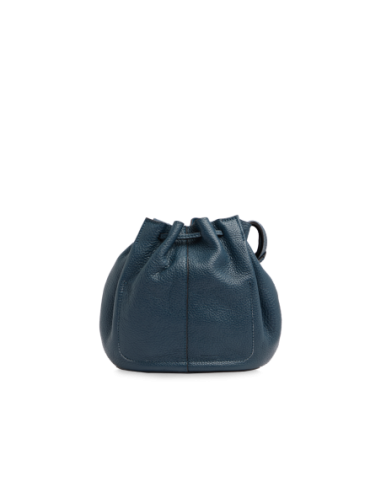 Borsa secchiello in pelle con coulisse The Bridge Marisa – Notte/Oro - foto 3