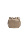 Borsa secchiello in pelle con coulisse The Bridge Marisa – Greige/Oro Borsa secchiello in pelle con coulisse The Bridge Marisa – Greige/Oro