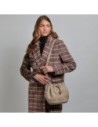 Borsa secchiello in pelle con coulisse The Bridge Marisa – Greige/Oro Borsa secchiello in pelle con coulisse The Bridge Marisa – Greige/Oro