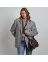 Borsa secchiello in pelle con coulisse The Bridge Marisa – Moka/Oro Borsa secchiello in pelle con coulisse The Bridge Marisa – Moka/Oro