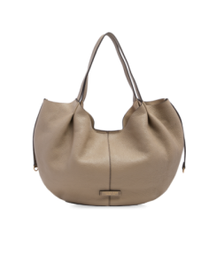 Borsa shopping in pelle con pochette removibile The Bridge Marisa – Greige/Oro - foto 1