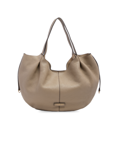 Borsa shopping in pelle con pochette removibile The Bridge Marisa – Greige/Oro - foto 1