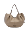 Borsa shopping in pelle con pochette removibile The Bridge Marisa – Greige/Oro