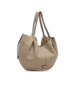 Borsa shopping in pelle con pochette removibile The Bridge Marisa – Greige/Oro - foto 1 2