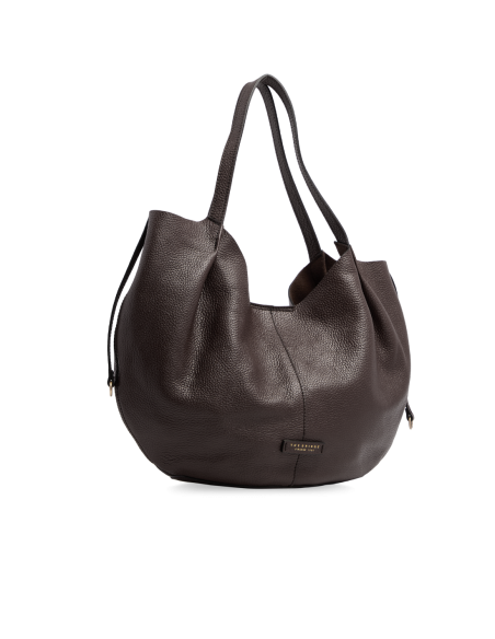 Borsa shopping in pelle con pochette removibile The Bridge Marisa – Moka/Oro - foto 2