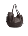 Borsa shopping in pelle con pochette removibile The Bridge Marisa – Moka/Oro