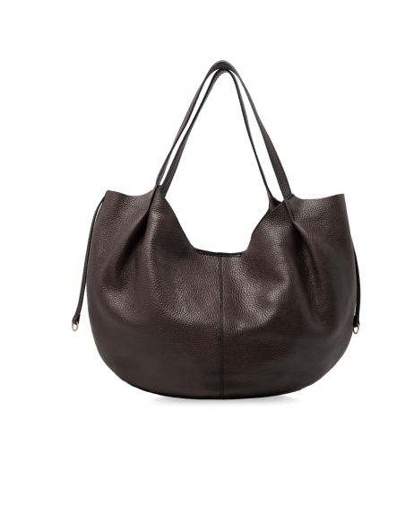 Borsa shopping in pelle con pochette removibile The Bridge Marisa – Moka/Oro - foto 3