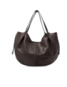 Borsa shopping in pelle con pochette removibile The Bridge Marisa – Moka/Oro