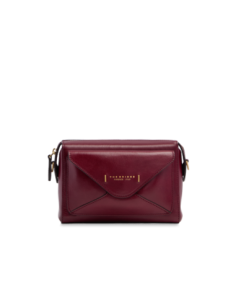 Borsa a tracolla camera case in pelle The Bridge Frida – Barolo/Oro - foto 1