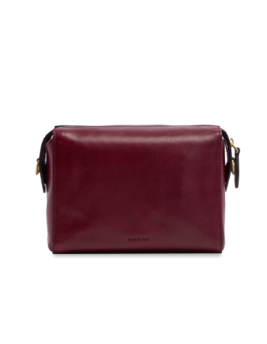 Borsa a tracolla camera case in pelle The Bridge Frida – Barolo/Oro - foto 4