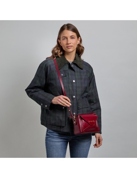 Borsa a tracolla camera case in pelle The Bridge Frida – Barolo/Oro - foto 6