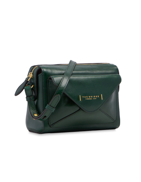 Borsa a tracolla camera case in pelle The Bridge Frida – Pino/Oro - foto 2