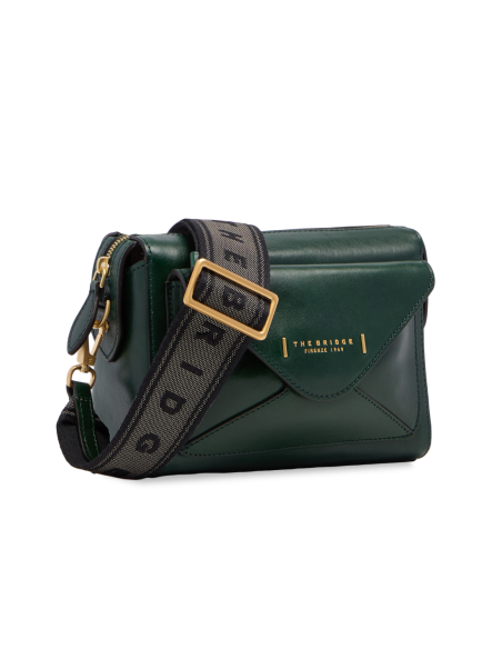 Borsa a tracolla camera case in pelle The Bridge Frida – Pino/Oro - foto 3