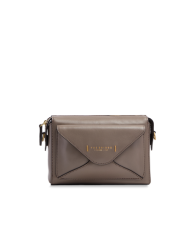 Borsa a tracolla camera case in pelle The Bridge Frida – Greige/Oro - foto 1