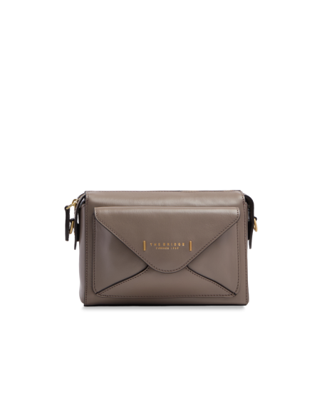 Borsa a tracolla camera case in pelle The Bridge Frida – Greige/Oro - foto 1