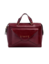 Bauletto in pelle con tasca frontale a busta The Bridge Frida – Barolo/Oro