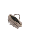 Bauletto in pelle con tasca frontale a busta The Bridge Frida – Greige/Oro Bauletto in pelle con tasca frontale a busta The Bridge Frida – Greige/Oro