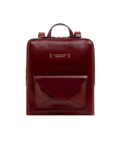 Zaino donna in pelle con tasca frontale The Bridge Frida – Barolo/Oro - foto 1