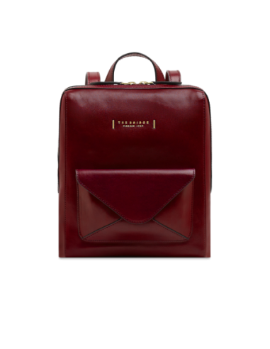 Zaino donna in pelle con tasca frontale The Bridge Frida – Barolo/Oro - foto 1