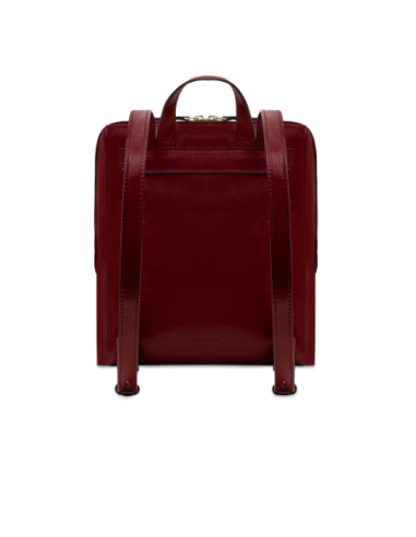 Zaino donna in pelle con tasca frontale The Bridge Frida – Barolo/Oro - foto 3