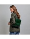 Zaino donna in pelle con tasca frontale The Bridge Frida – Pino/Oro Zaino donna in pelle con tasca frontale The Bridge Frida – Pino/Oro