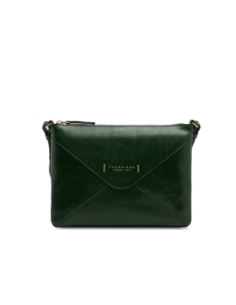 Borsa a tracolla a busta in pelle con zip The Bridge Frida – Pino/Oro - foto 1