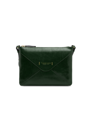 Borsa a tracolla a busta in pelle con zip The Bridge Frida – Pino/Oro - foto 1