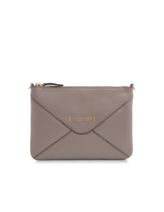 Borsa a tracolla a busta in pelle con zip The Bridge Frida – Greige/Oro - foto 1