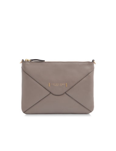 Borsa a tracolla a busta in pelle con zip The Bridge Frida – Greige/Oro - foto 1