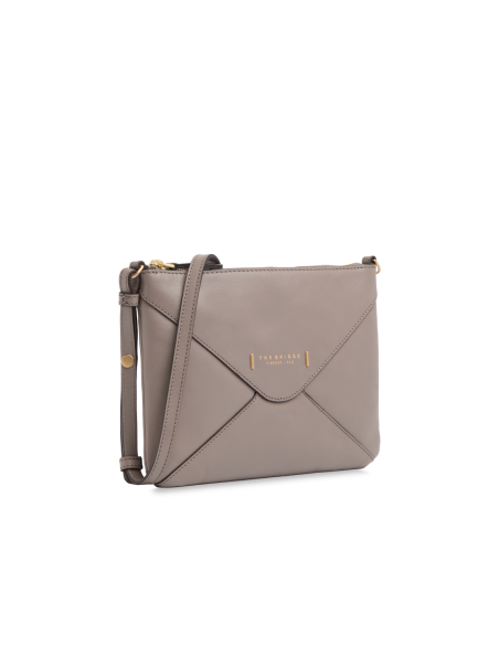 Borsa a tracolla a busta in pelle con zip The Bridge Frida – Greige/Oro - foto 2