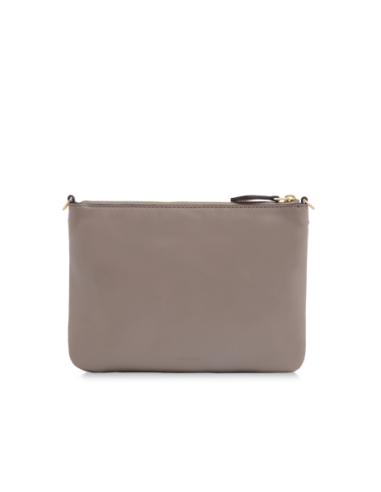 Borsa a tracolla a busta in pelle con zip The Bridge Frida – Greige/Oro - foto 3