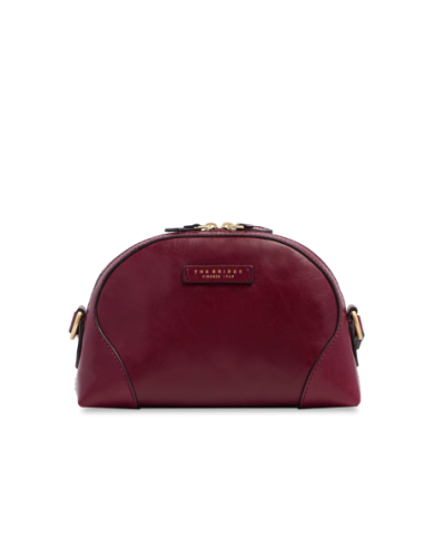 Borsa a tracolla camera case in pelle The Bridge Magda – Barolo/Oro - foto 1