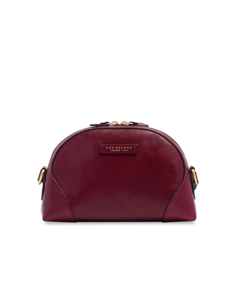 Borsa a tracolla camera case in pelle The Bridge Magda – Barolo/Oro - foto 1
