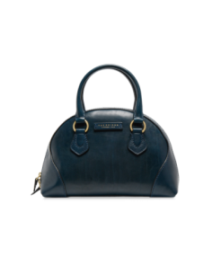 Borsa a mano in pelle con tracolla e silhouette arrotondata The Bridge Magda – Notte/Oro - foto 1