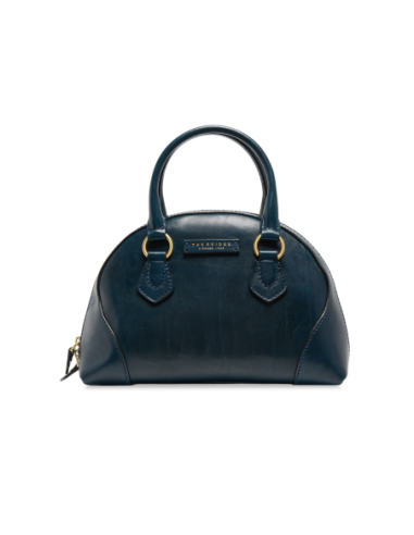 Borsa a mano in pelle con tracolla e silhouette arrotondata The Bridge Magda – Notte/Oro - foto 1