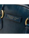 Borsa a mano in pelle con tracolla e silhouette arrotondata The Bridge Magda – Notte/Oro