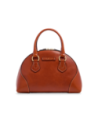 Borsa a mano in pelle con tracolla e silhouette arrotondata The Bridge Magda – Zafferano/Oro