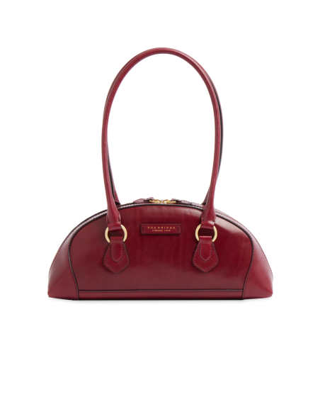Borsa bowling in pelle The Bridge Magda – Barolo/Oro - foto 1