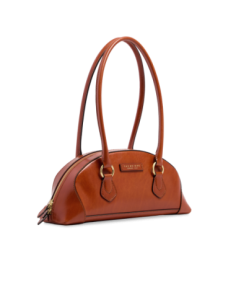 Borsa bowling in pelle The Bridge Magda – Zafferano/Oro - foto 1 2