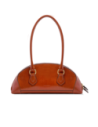 Borsa bowling in pelle The Bridge Magda – Zafferano/Oro