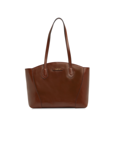 Borsa shopping in pelle The Bridge Magda – Marrone/Oro - foto 1