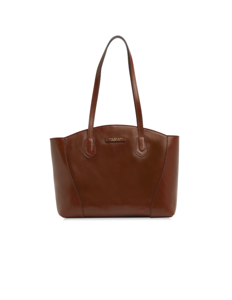Borsa shopping in pelle The Bridge Magda – Marrone/Oro - foto 1