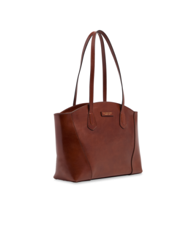 Borsa shopping in pelle The Bridge Magda – Marrone/Oro - foto 2