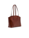 Borsa shopping in pelle The Bridge Magda – Marrone/Oro