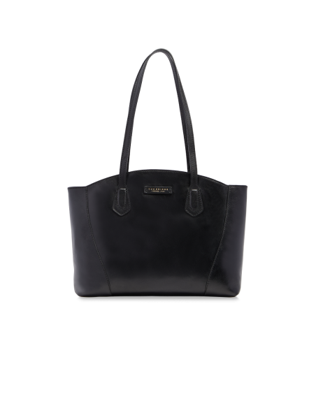 Borsa shopping in pelle The Bridge Magda – Nero/Oro - foto 1